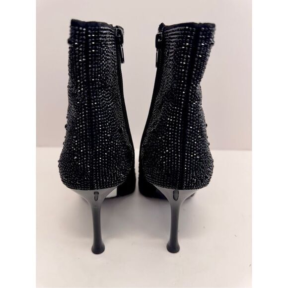 INC Boots Size 5 Black Womens Dressy High Heel Pointed Toe Rhinestones NEW - Picture 7 of 10